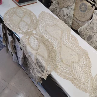 رومیزی ترک سه تیکه بیضی استاندارد