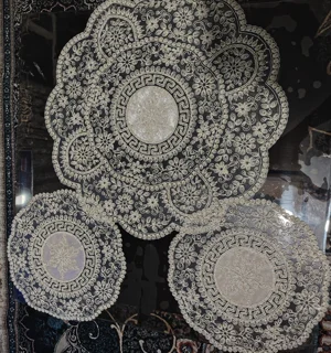 رومیزی سه تیکه گرد